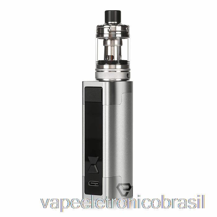 Vape Recarregável Aspire Zelos 3 80w Starter Kit Metálico Prata